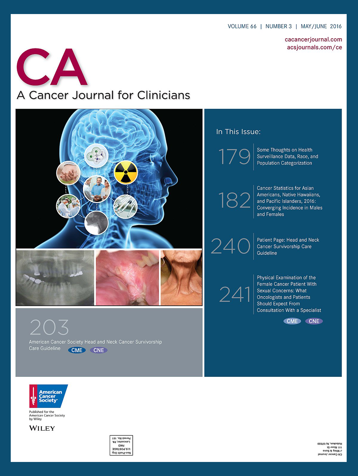CA-A CANCER JOURNAL FOR CLINICIANS